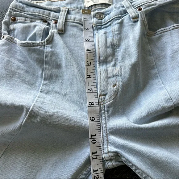 Abercrombie & Fitch The Skinny High Rise 90s Split Hem Denim Jean, 29/8 Long - Picture 7 of 12